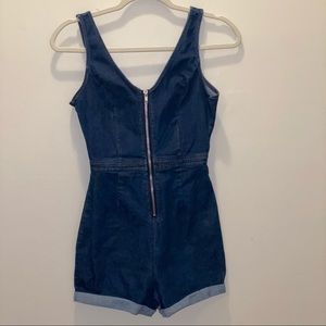 Denim romper